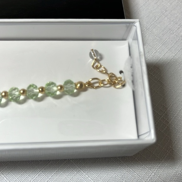 NEW. Nine West Pastel Beaded Bracelet. Gold tone. Adjustable length.Perfect gift - Picture 6 of 6